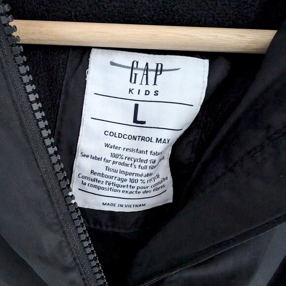 Gap Kids Cold Control winter coat hooded parka size large - Picture 3 of 3